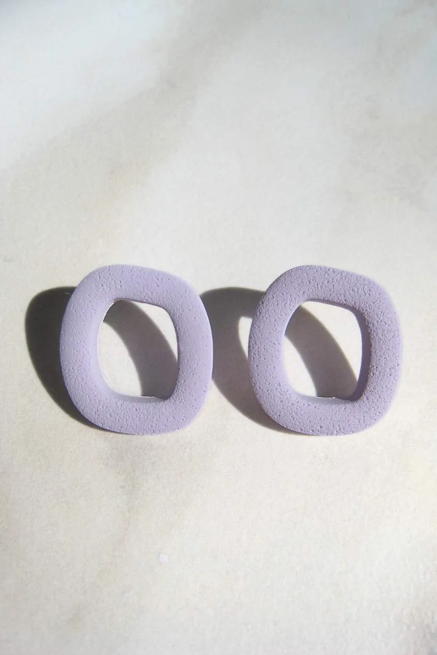 Square Life Saver – Abstract Square Earrings