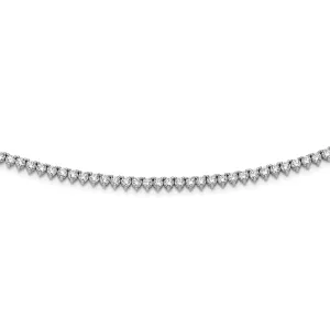 Sterling Silver CZ 36 inch Necklace