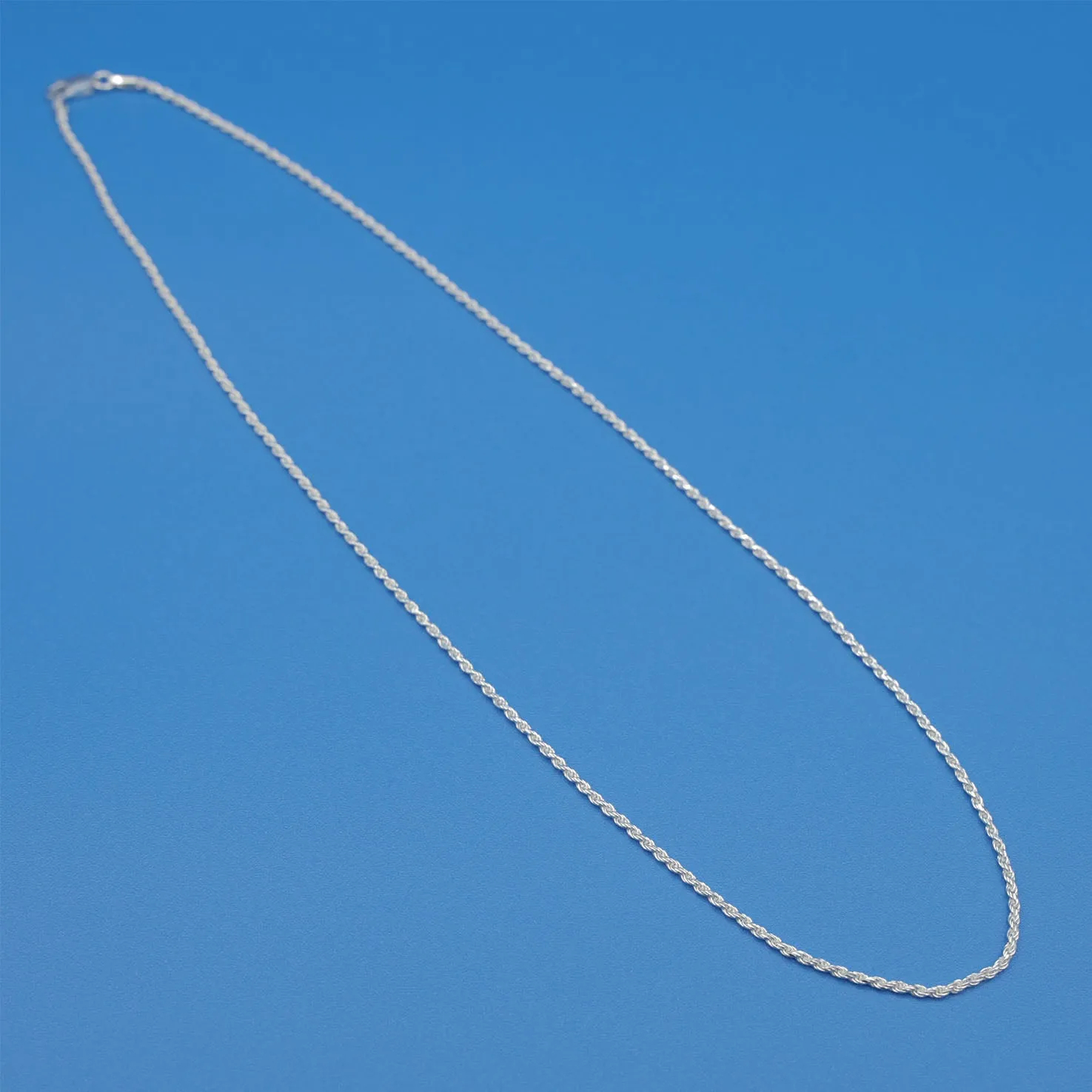 Sterling Silver Rope Chain Necklace