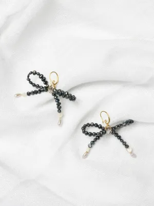 Studio Viv - Navy Bow Earrings