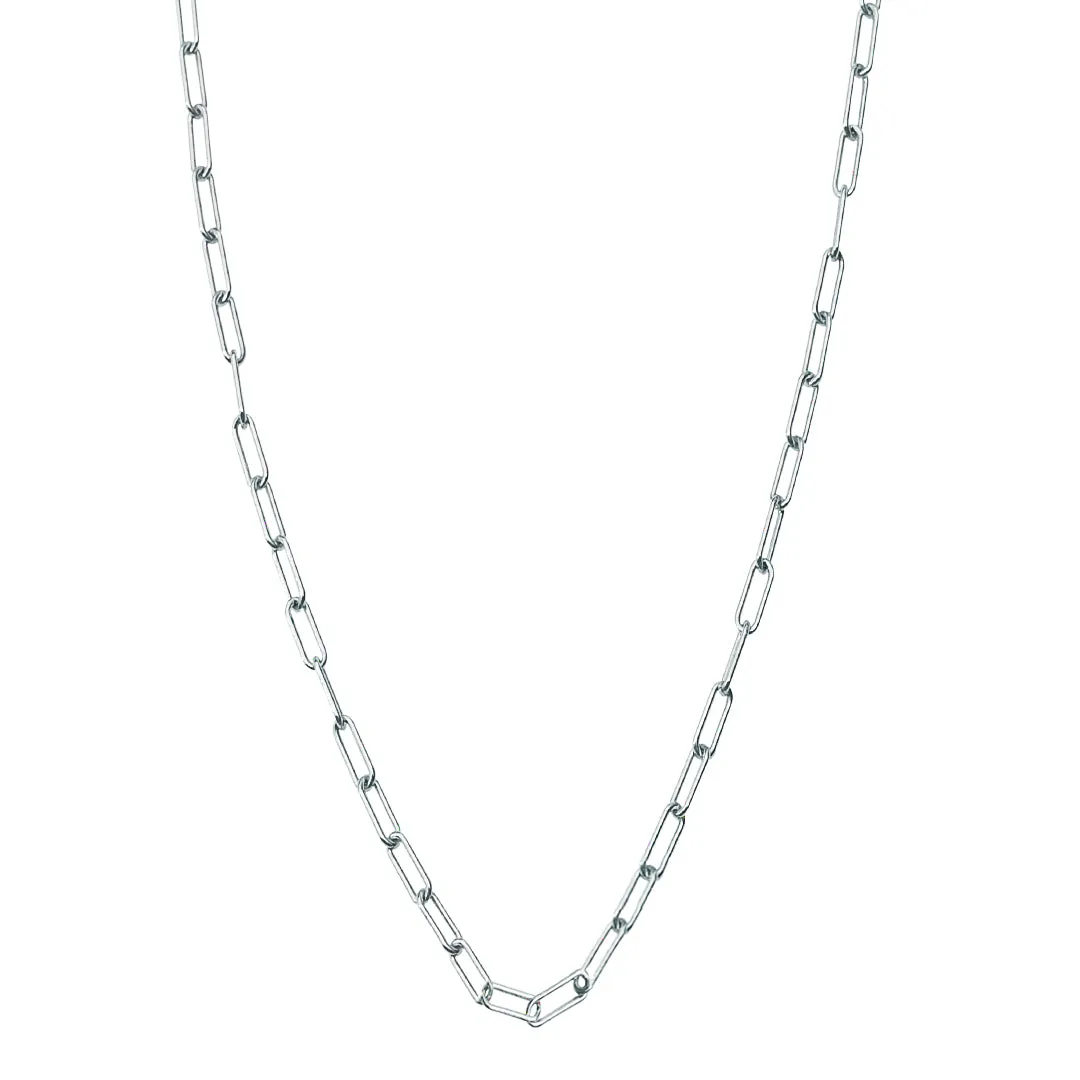 Tarnish Resistant 14k Gold Plated Paper Clip Oval Link Layering Necklace