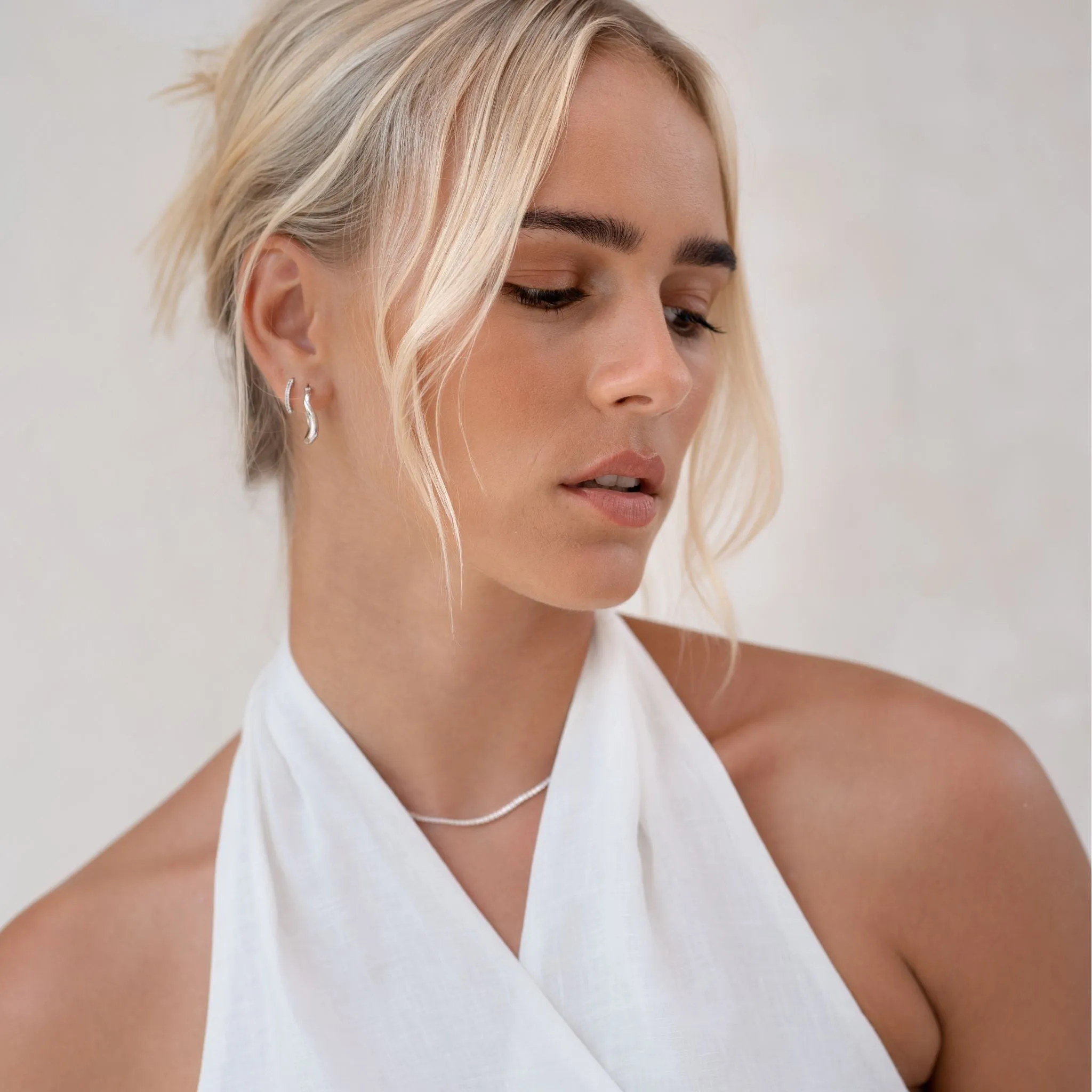 Tennis Necklace Silver