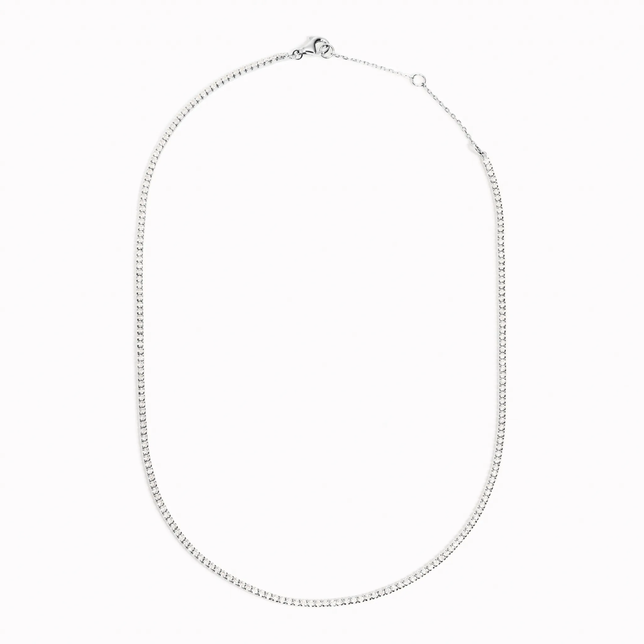 Tennis Necklace Silver