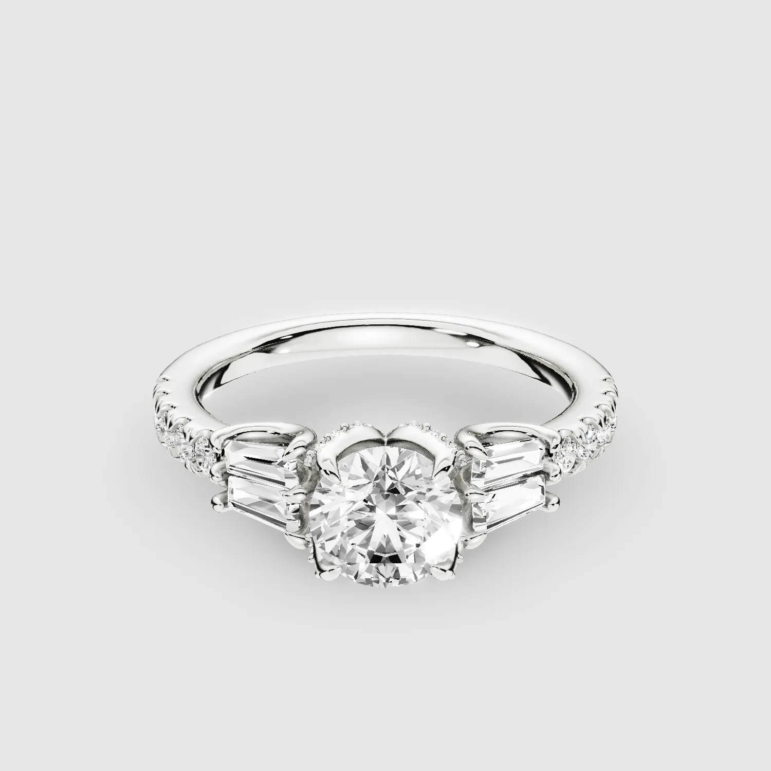 The Power-Of-Three Solitaire Ring-Round
