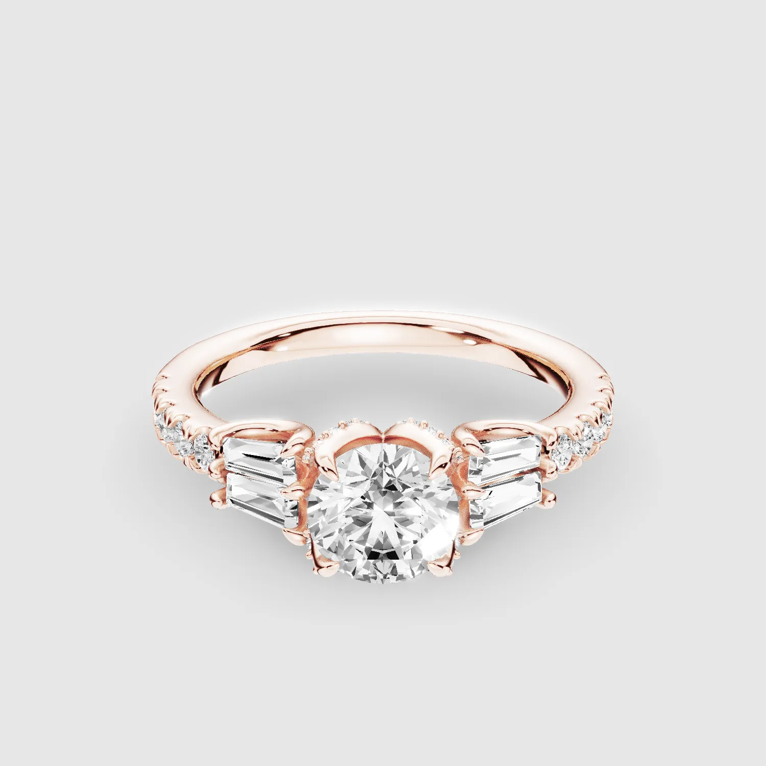 The Power-Of-Three Solitaire Ring-Round