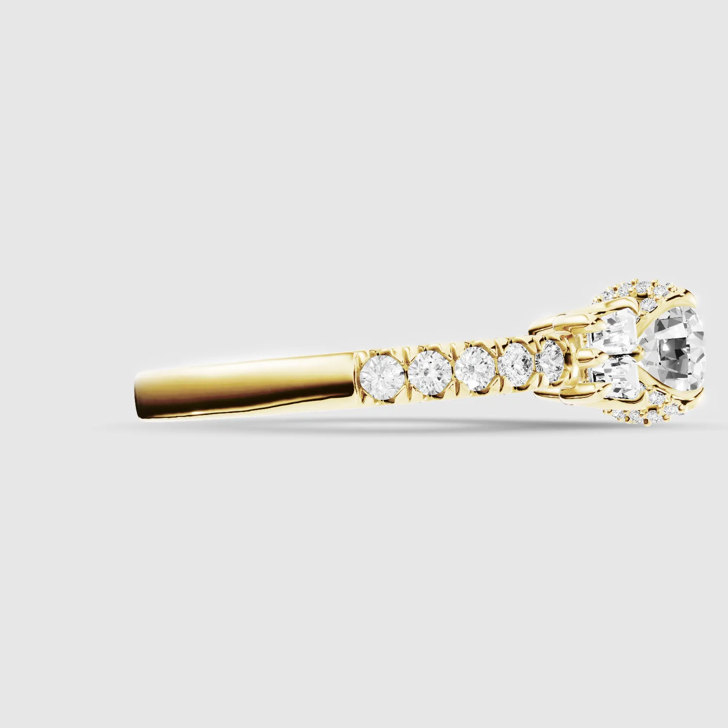 The Power-Of-Three Solitaire Ring-Round