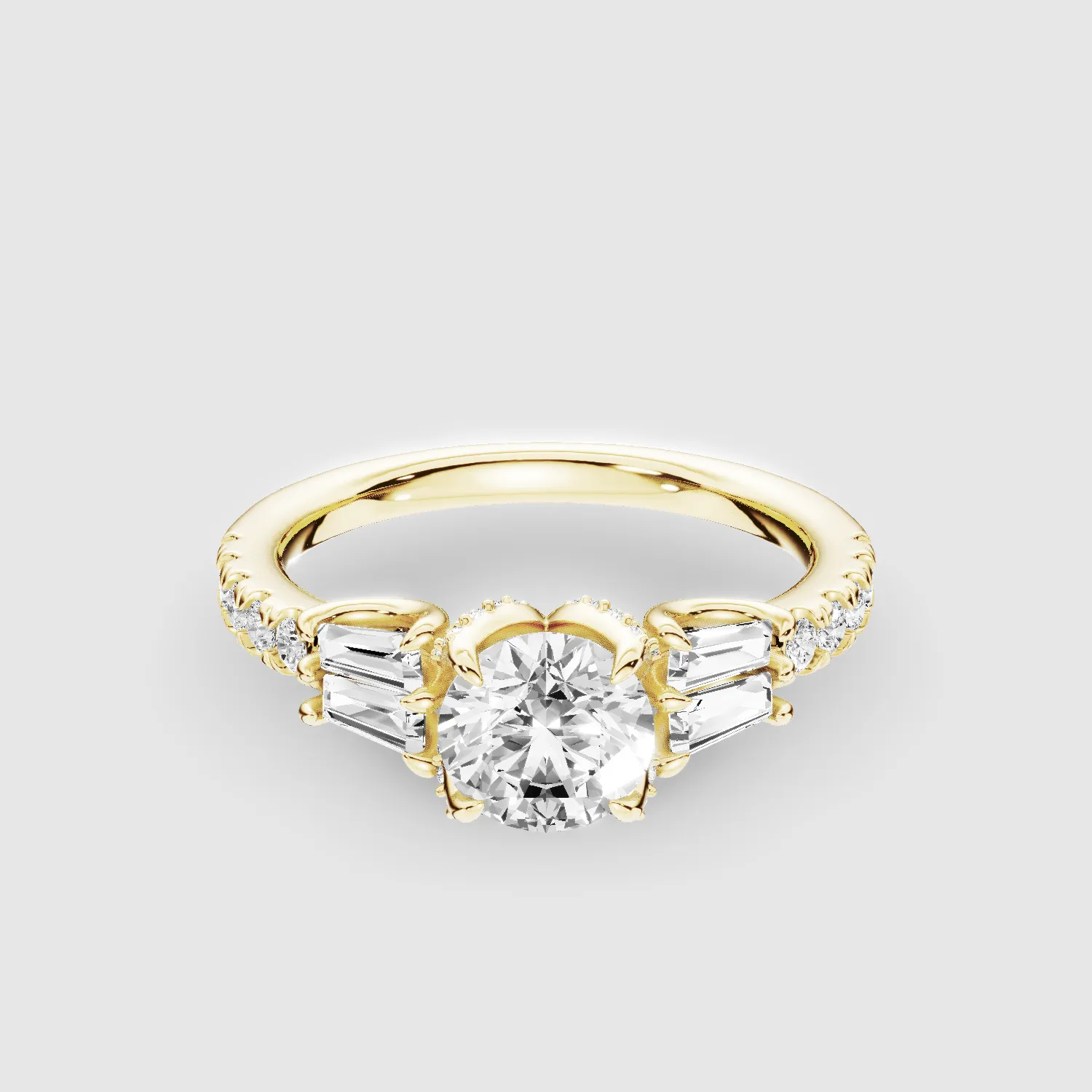 The Power-Of-Three Solitaire Ring-Round