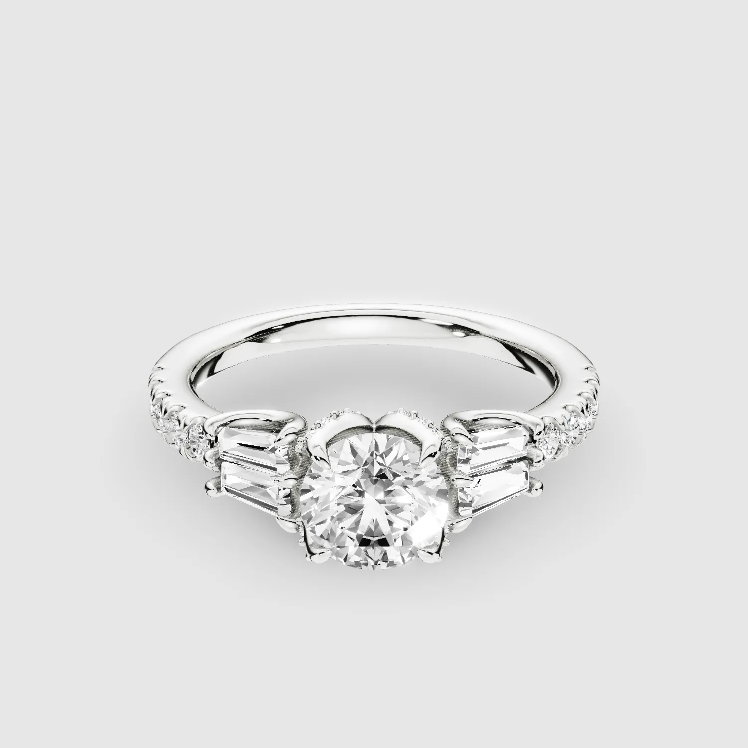 The Power-Of-Three Solitaire Ring-Round