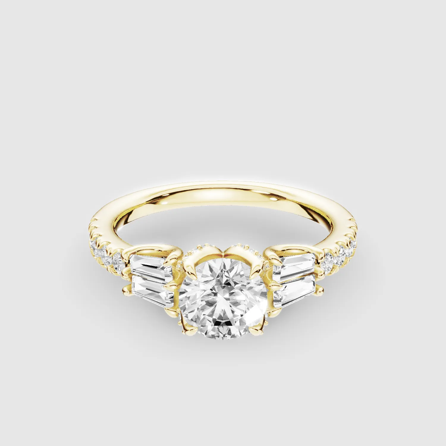 The Power-Of-Three Solitaire Ring-Round