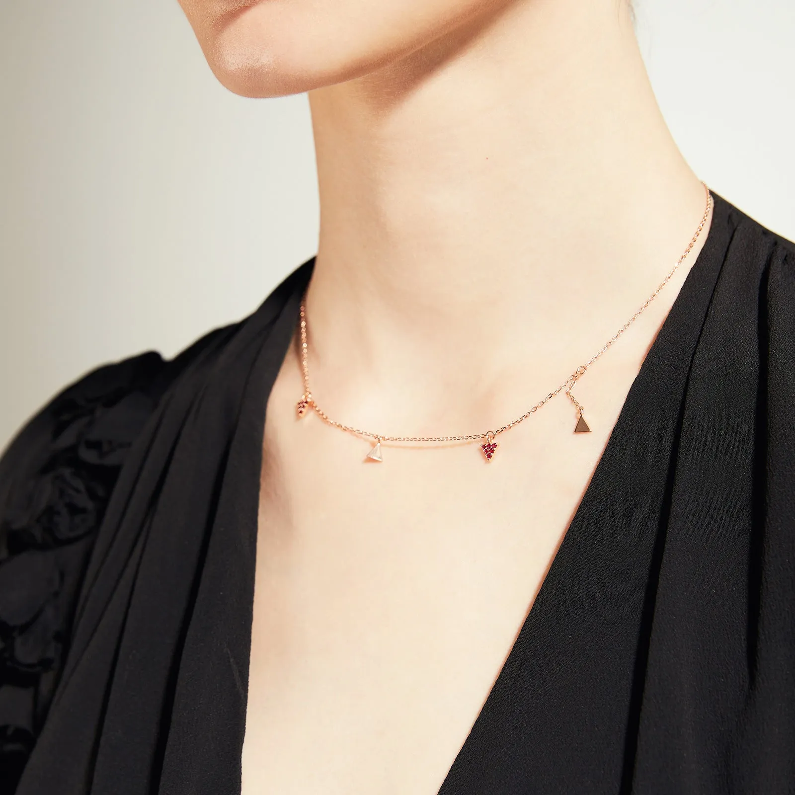 Tiny Triangles Necklace
