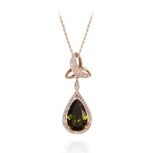 Tipperary Crystal Maureen O'Hara Rose Gold Trinity Knot Pendant