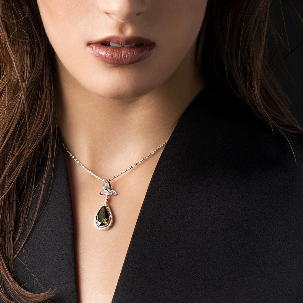 Tipperary Crystal Maureen O'Hara Rose Gold Trinity Knot Pendant
