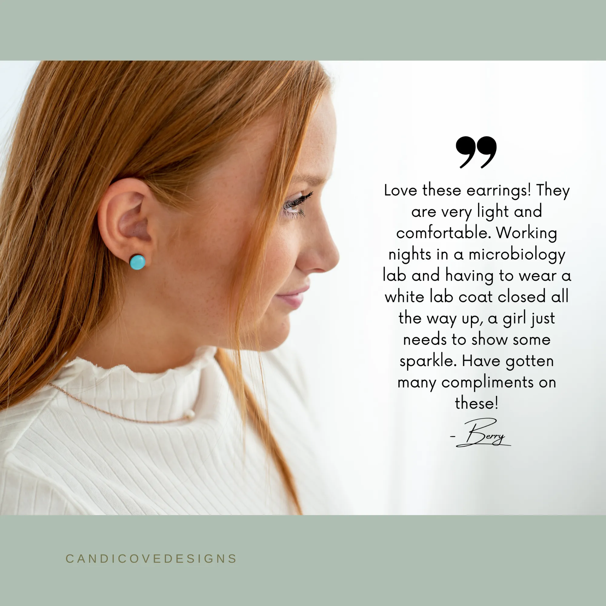 White and Gold Faux Hammered Metal Stud Earrings by Candi Cove Designs